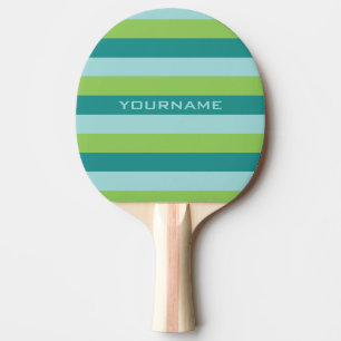 Raquette De Ping Pong Stripes Motif personnalisé monogramme ping pong pa
