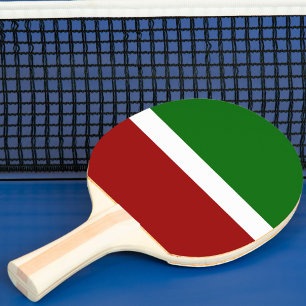 Raquette De Ping Pong Style de bloc de couleur rouge vert