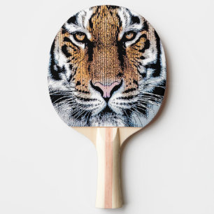 Raquette De Ping Pong Style graphique Tiger Portrait