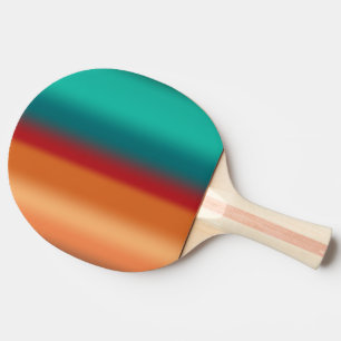 Raquette De Ping Pong Sud-Ouest Orange rouge Turquoise arc-en-ciel rayur