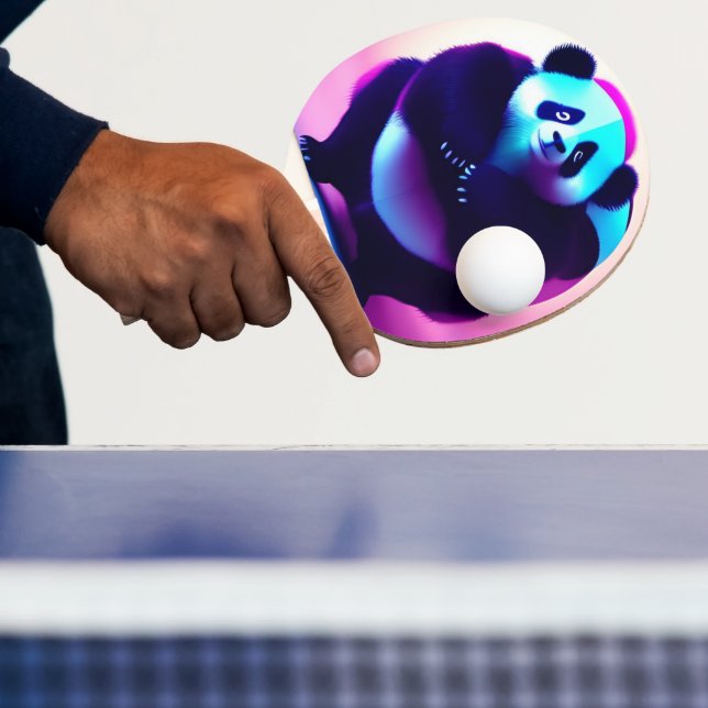 Raquette De Ping Pong Sumo Panda The Bamboo Gnasher, Ping Pong Paddle (Insitu)