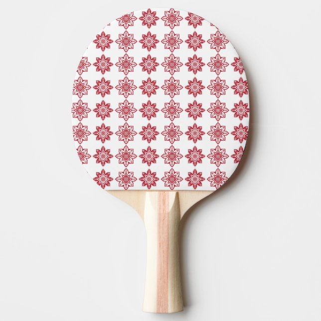Raquette De Ping Pong SUN traditionnel letton motif géométrique IV (Devant)