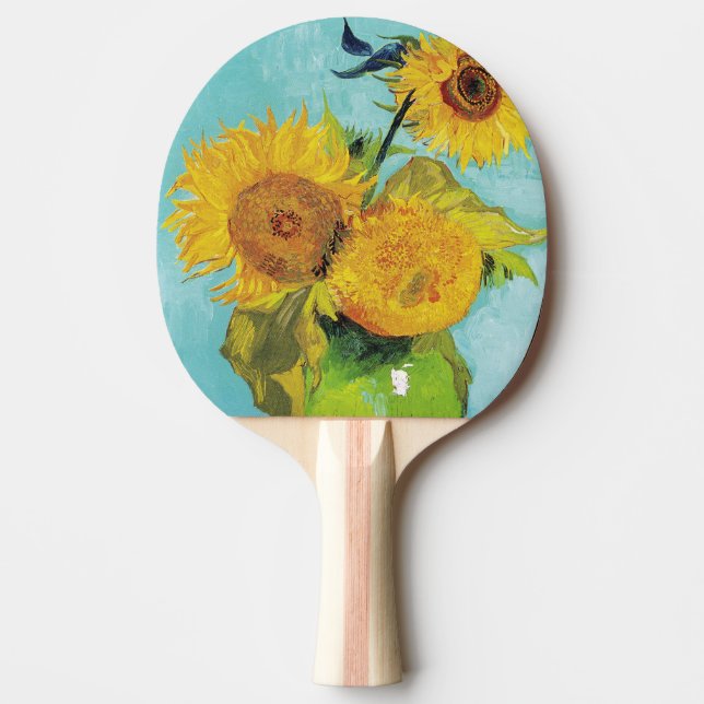 Raquette De Ping Pong Sunflowers Vincent van Gogh (Devant)