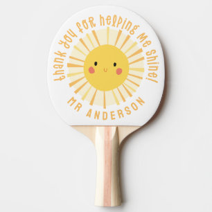 Raquette De Ping Pong Sunshine merci professeur moderne élégant