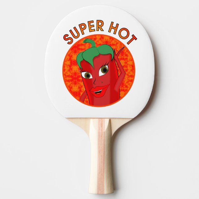 Raquette De Ping Pong Super Hot Pepper Diva (Devant)