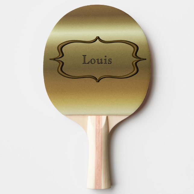 Raquette De Ping Pong Support Or (Devant)