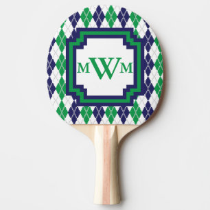 Raquette De Ping Pong Sur la pagaie de ping-pong du Jacquard vert