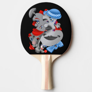 Raquette De Ping Pong Surreal Puzzle fait face à Ping Pong Paddle