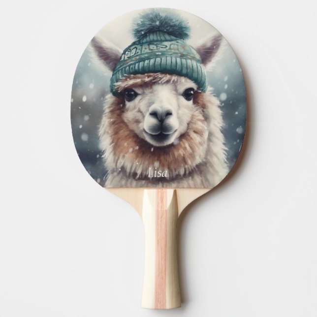 Raquette De Ping Pong Sweet Winter Alpaca, coutume (Devant)