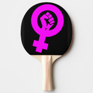 RAQUETTE DE PING PONG SYMBOLE FEMINISTE PING PONG PADDLES