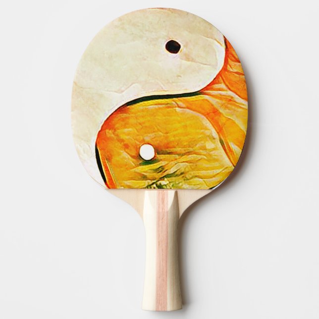 Raquette De Ping Pong SYMBOLE YIN Yang Tao (Devant)