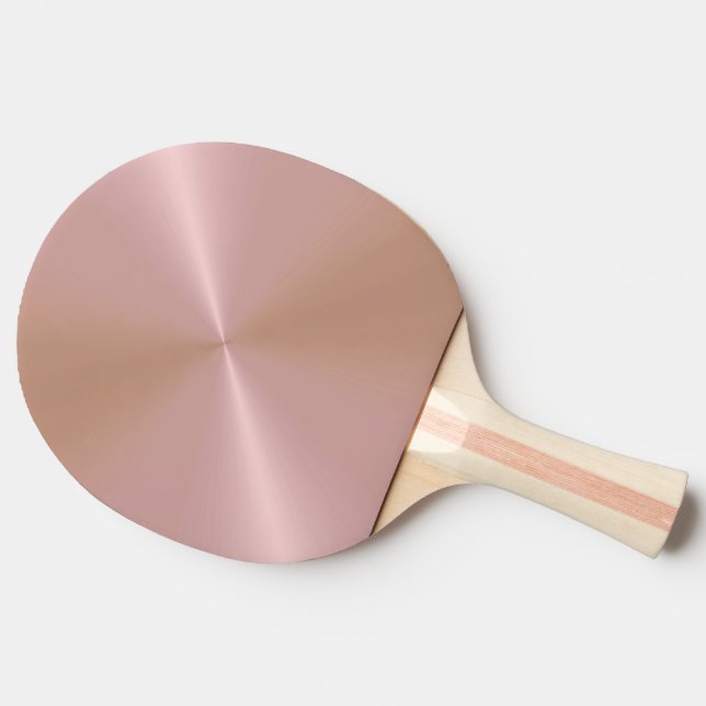 Raquette De Ping Pong Table de ping métallique rose unique (Côté)