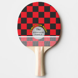 Raquette De Ping Pong Table Tennis, Family Games, Checkerboard