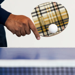 Raquette De Ping Pong Tan classique élégant et taupe personnalisé