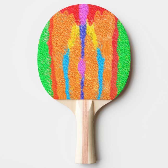 Raquette De Ping Pong Tapis et chiffons Art pur abstrait suprême (Devant)