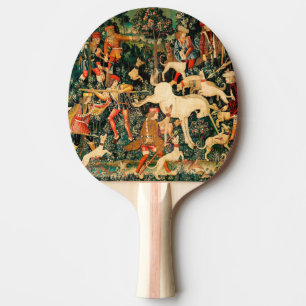Raquette De Ping Pong Tapisseries Unicorn Classique médiéval défend la c