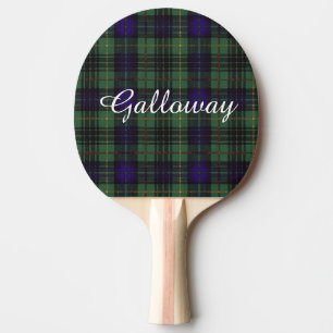 Raquette De Ping Pong Tartan écossais de kilt de plaid de clan de