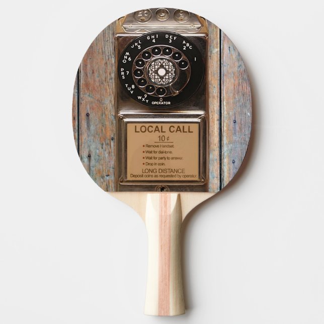 Raquette De Ping Pong Téléphone antique rotatif payant rude (Devant)