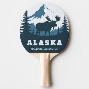 Raquette De Ping Pong Texte personnalisé ALASKA