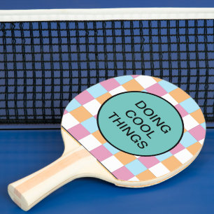 Raquette De Ping Pong Texte personnalisé amusant