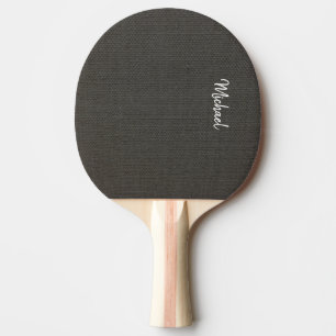 Raquette De Ping Pong Texture de toile naturelle Monogramme