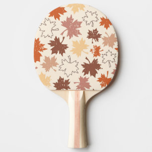 Raquette De Ping Pong Thanksgivers feuille d'érable conception naturelle