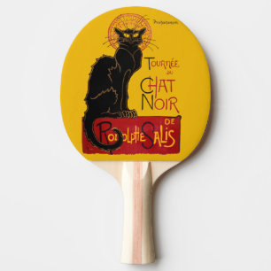 Raquette De Ping Pong Theophile Steinlen - Le Chat Noir Vintage