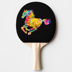 RAQUETTE DE PING PONG TIE DYE HORSE