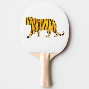 Raquette De Ping Pong Tiger noir et orange