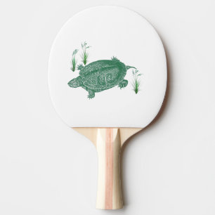 Raquette De Ping Pong Tortue de mer verte