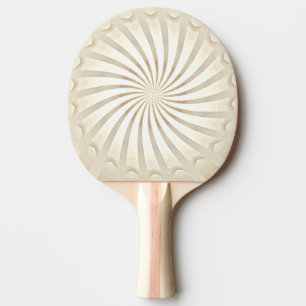 Raquette de ping pong tourbillon crème beige