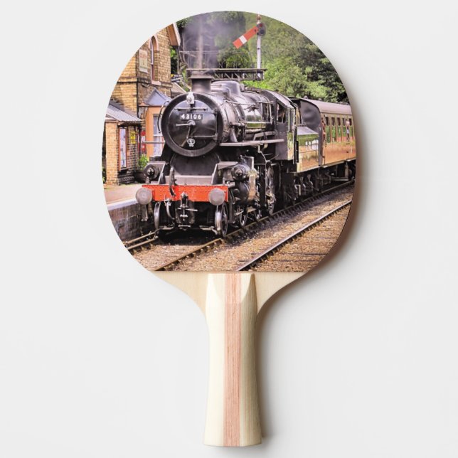 RAQUETTE DE PING PONG TRAINS À VAPEUR (Devant)