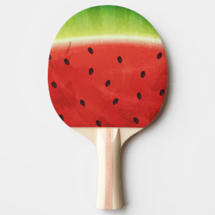 Raquette De Ping Pong Tranche géante de pastèque à l'aquarelle mignonne 