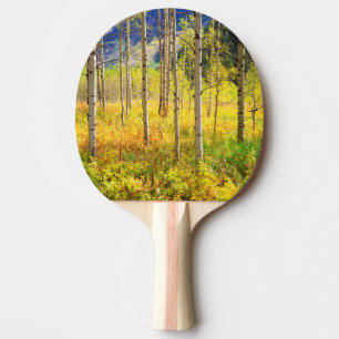 Raquette De Ping Pong Trembles en automne dans les Rocheuses