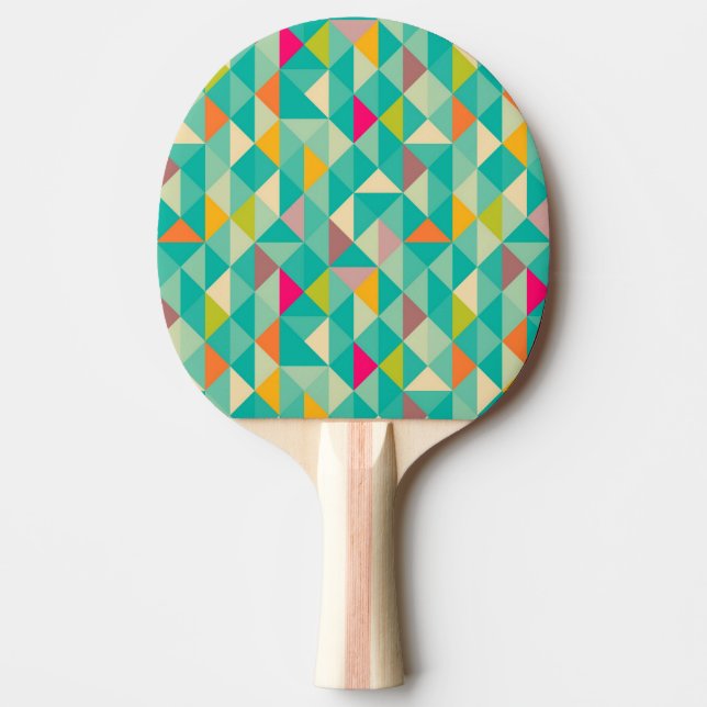 Raquette De Ping Pong Triangles motif (Devant)