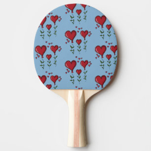 Raquette De Ping Pong Trois Coeurs mignons