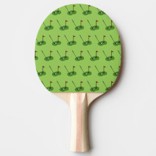 Raquette De Ping Pong Trou de golf avec Motif Drapeau