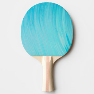 Raquette De Ping Pong Tube Bleu Vague Eau Sarcelle Cool