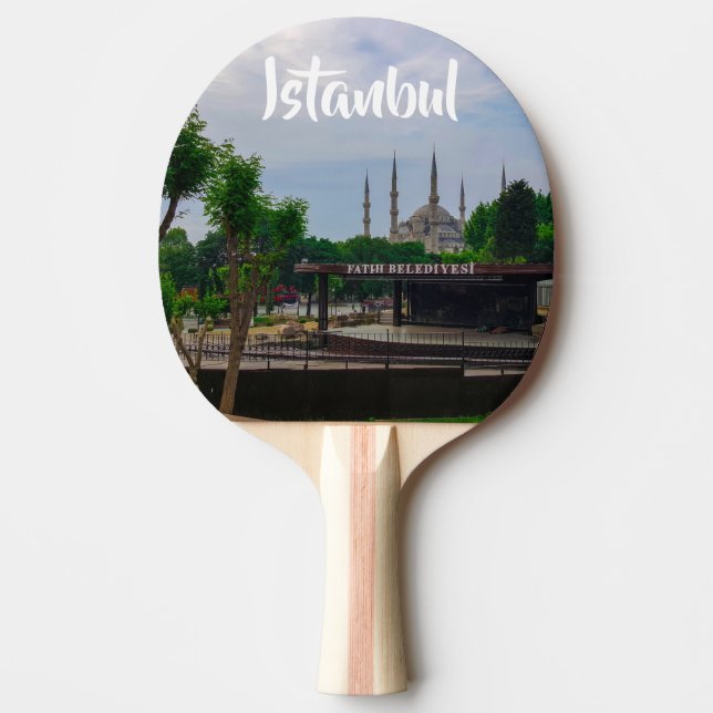 Raquette De Ping Pong Turquie Istanbul Cityscape Street Architecture (Devant)