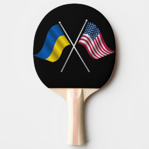 Raquette De Ping Pong Ukraine et pagaie américaine à bascule