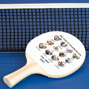 Raquette De Ping Pong Un an de marche en amour 12 Collage de photos de c