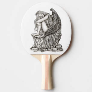 Raquette De Ping Pong Un ange endormi sur la pierre