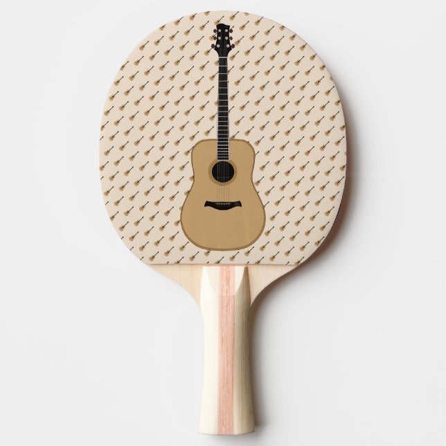 Raquette De Ping Pong Une jolie guitare (Devant)