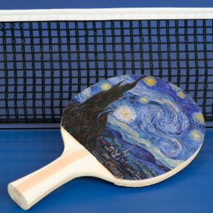 Raquette De Ping Pong Une nuit étoilée : Saint Remy par Vincent Van Gogh