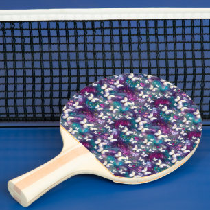 Raquette De Ping Pong Une série mystique de papillons 5