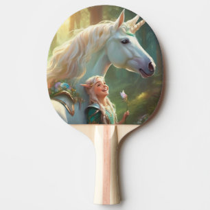 Raquette De Ping Pong Unicorne