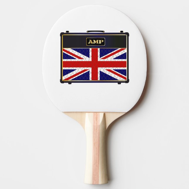 Raquette De Ping Pong Union Jack Guitar Amplifier (Devant)
