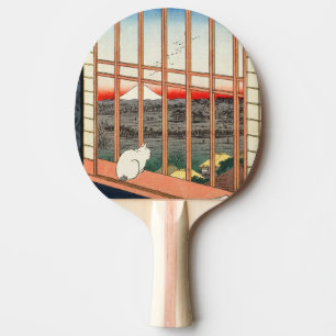 Raquette De Ping Pong Utagawa Hiroshige - Champs de riz Asakusa