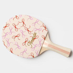 Raquette De Ping Pong Vaches roses - Coquette rouge et rose Preppy esthé
