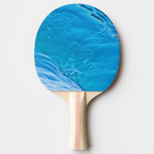 Raquette De Ping Pong vague d'eau bleue